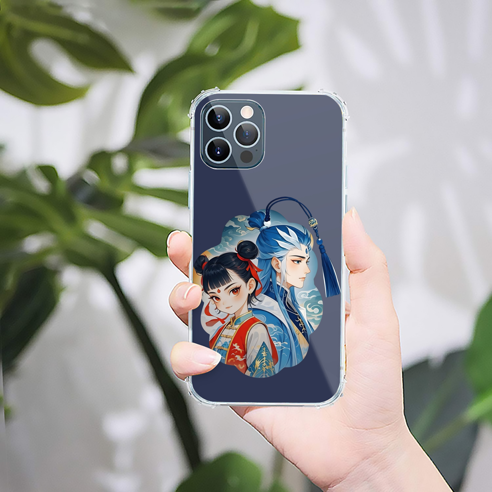 （画像用） Ne Zha 2 ナタ 魔童の大暴れ 【iPhone 12シリーズ対応】透明スマホケース（クリアソフトケース）